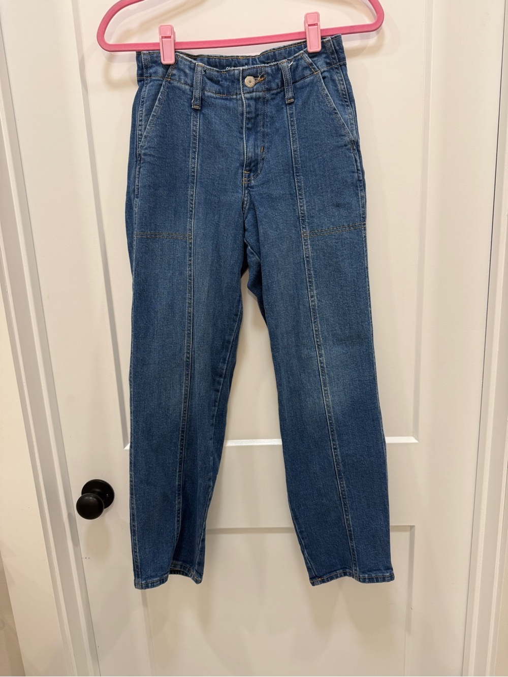 Old Navy High-Rise Straight Jeans in Blue